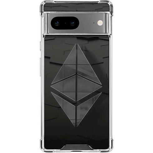 Ethereum Textured Logo Google Pixel 7a Clear Case